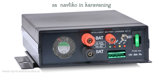 polnilec akumulatorjev navtika AP17 12V 20A